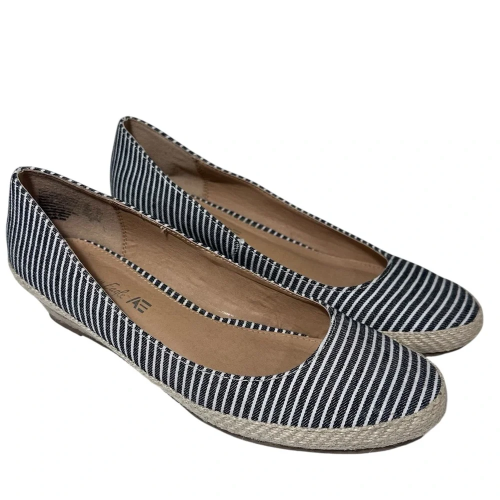 American Eagle Ella wedge espadrille shoes women’s 10